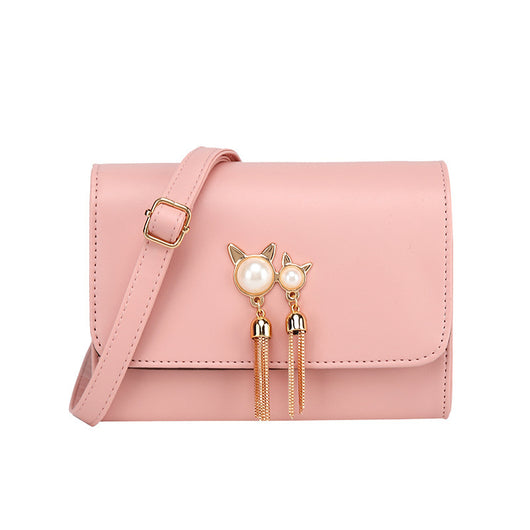 Bolso Bandolera Cuadrado con Flecos y Hombro Asimétrico - Image 12
