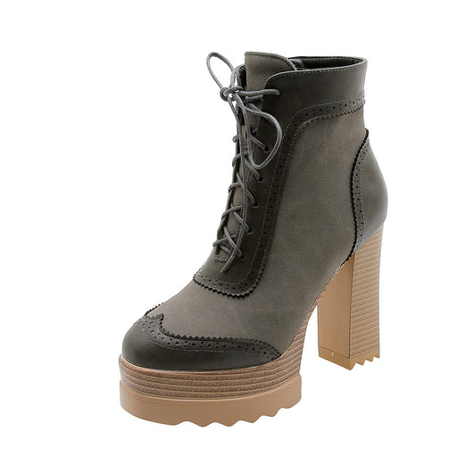 Botas Cortas Impermeables de Plataforma y Tacón Ultra Alto para Mujer - Image 10