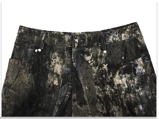 Jeans Desgastados con Estampado 3D Efecto Industrial Splash - Image 14