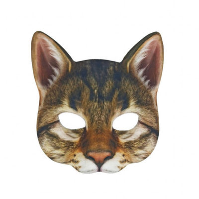 Máscara de Gato Blanco con Impresión Digital de Animales para Mascarada - Image 10