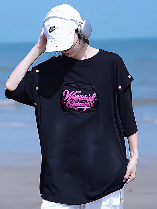 Camiseta Mujer Verano con Mangas Desmontables - Image 4
