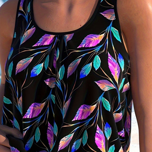 Traje de Baño Mujer Diseño Hoja Dividida - Image 4