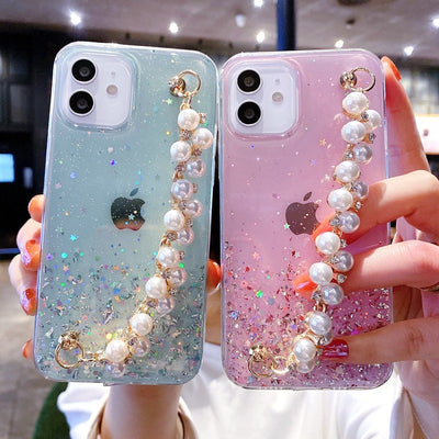 Funda Protectora para Celular con Brillo y Cuentas de Resina Epoxi - Image 16