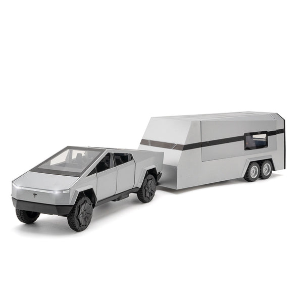 Camión Remolque Tesla 1:32 Modelo Aleación Die-Cast Premium