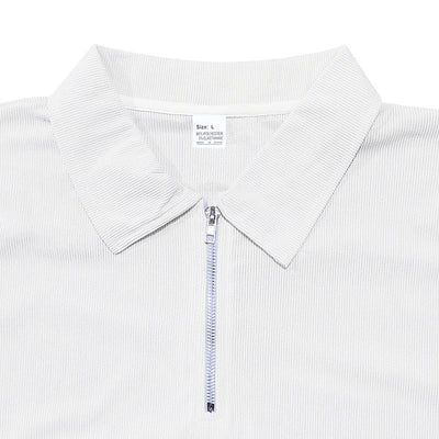 Polo Corduroy Holgado con Medio Cierre para Hombre - Image 17
