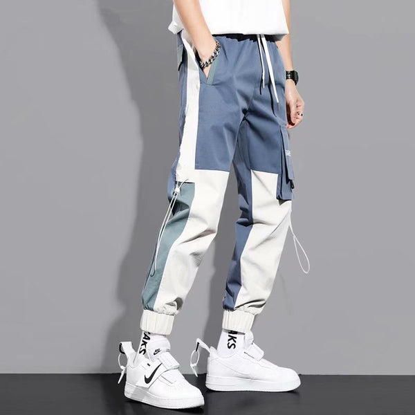 Pantalones Casuales Slim con Cordón Ajustable y Costuras Reforzadas