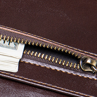 Cartera Multifuncional de Cuero Genuino para Tablet y Monedas - Image 11