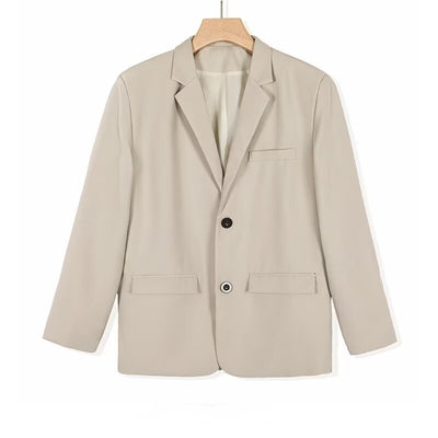 Blazer Casual para Hombre Primavera Otoño con Hombros Acolchados Estilo Moderno - Image 10