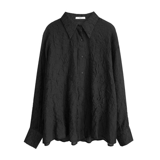 Blusa Elegante con Cuello Solapa y Pliegues para Mujer - Image 19