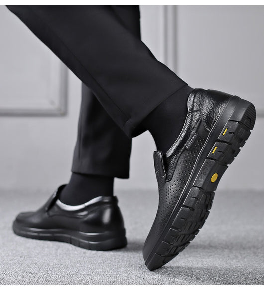 Zapatos de Cuero para Hombre con Suela Flexible y Respirable - Image 16