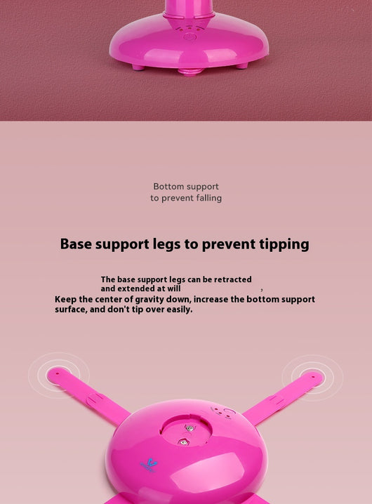 Pink automatic cat toy with a rotating pole and a brown feather attachment, measuring 15cm high. - Image 17
