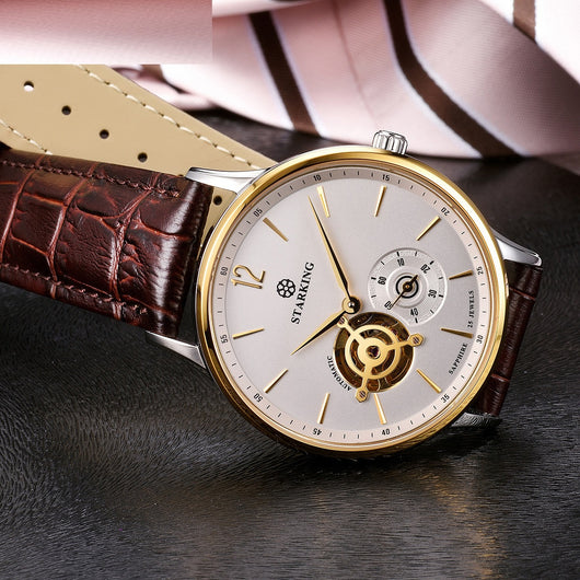 Reloj Mecánico Automático Profesional Hueco Tres Agujas Resistente al Agua para Hombre - Image 4