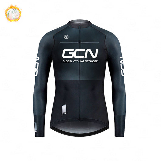 Jersey de Ciclismo Fleece Manga Larga - Serie Invierno GCN - Image 4