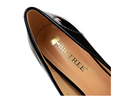Zapatos de Tacón Alto Charol Brillante Punta Afilada - Image 13