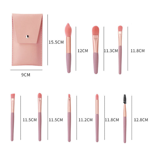 Set de Brochas de Maquillaje Portátil con Cerdas Suaves - Image 7