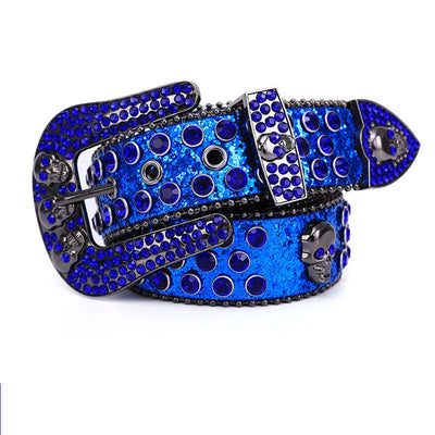 Cinturón con Calavera y Cristales Brillantes - Estilo Rockero - Image 11