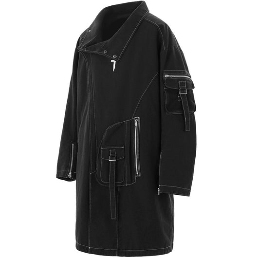 Abrigo Trench Asimétrico con Cierre para Hombre - Image 6