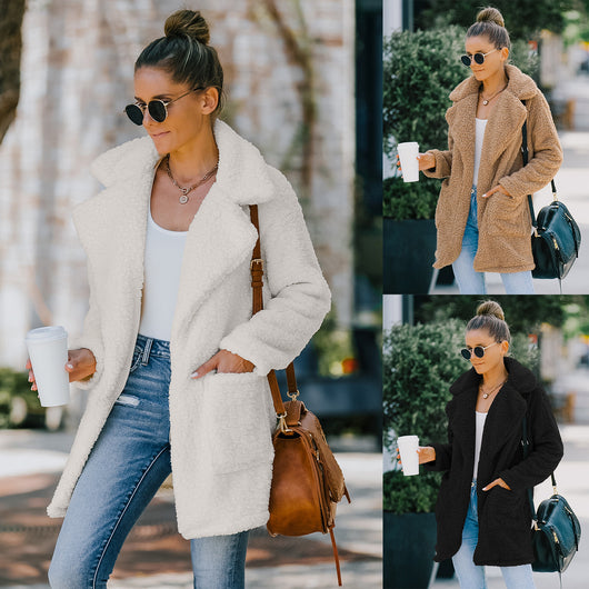 Abrigo de Mujer en Pelaje Sintético Suave - Estilo Casual Elegante - Image 5