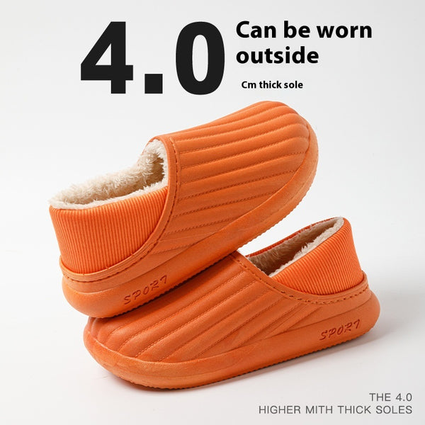 Pantuflas de Algodón para Hombre Impermeables con Talón Reforzado