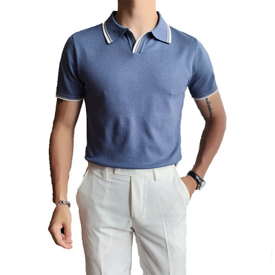 Polo Manga Corta Slim Fit Blanco - Tejido Fresco para Hombre - Image 7