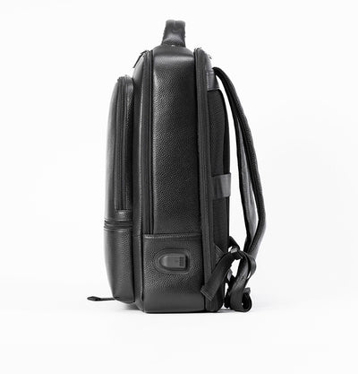 Mochila Ejecutiva de Cuero con Carga USB y Gran Capacidad - Image 14