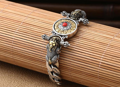 Pulsera Pixiu Vajra Giratoria Retro para Hombre - Image 4