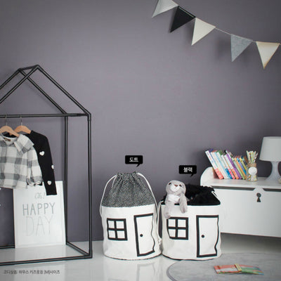 Bolsa Organizadora de Juguetes con Tapete de Juego Diseño Casa - Almacenamiento Grande para Habitación Infantil - Image 9