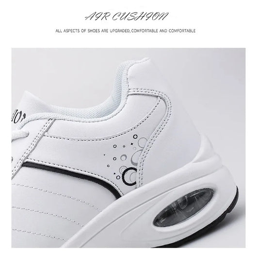 Zapatillas Deportivas para Mujer de Cuero con Suela Gruesa y Transpirabilidad - Image 15