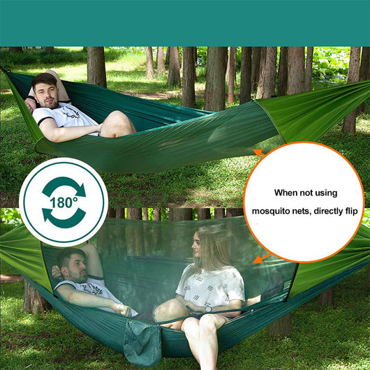 Hamaca de Camping Doble con Mosquitero Automático de Apertura Rápida - Image 7