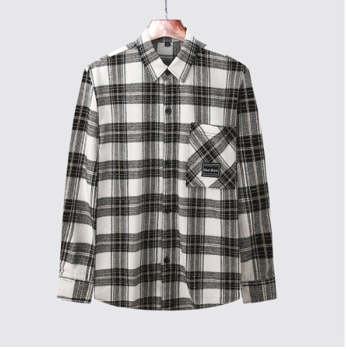 Camisa Cuadros Algodón Transpirable Ajuste Slim para Hombre - Image 9