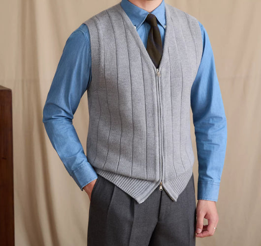 Chaleco Tejido Slim Fit Casual para Hombre - Image 3