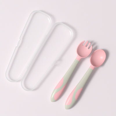 Set de Cubiertos Infantiles con Cuchara Giratoria y Tenedor de Entrenamiento - Image 17