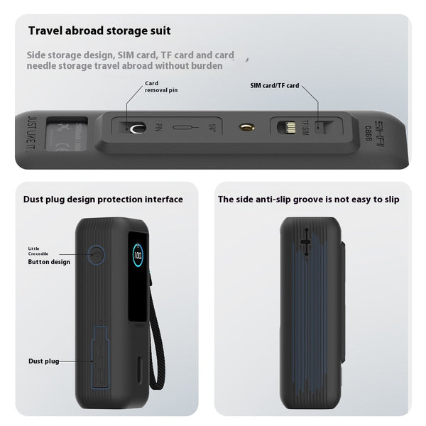 Funda Protectora para Power Bank con Estuche Integrado y Cable
