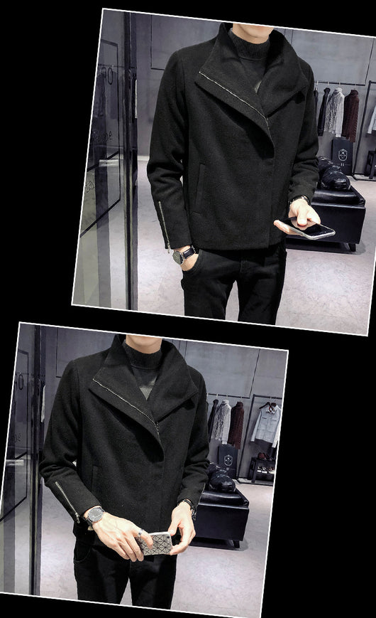 Abrigo de Lana Estilo Hong Kong para Hombre - Image 16