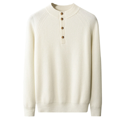 Suéter de Cachemira Cuello Medio Alto para Otoño e Invierno - Image 5