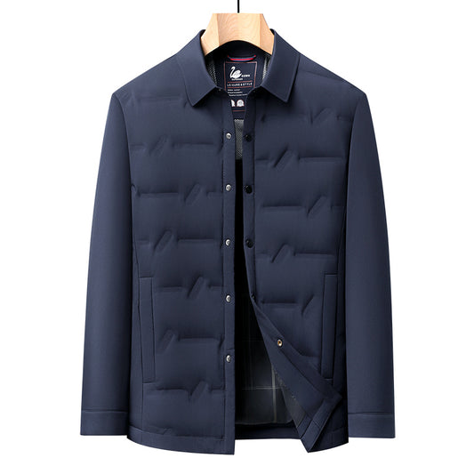 Chaqueta Acolchada Corta para Hombre - Abrigo Cálido y Elegante para Otoño Invierno - Image 2