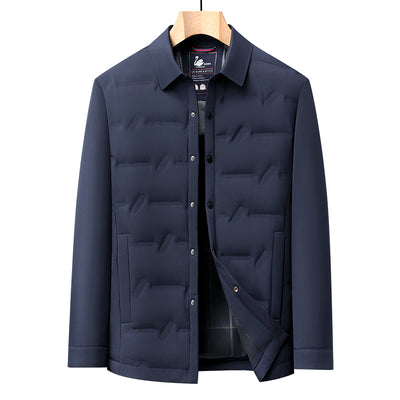 Chaqueta Acolchada Corta para Hombre - Abrigo Cálido y Elegante para Otoño Invierno - Image 2