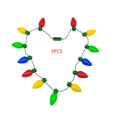 Collar Luminoso Navideño con Bombillas LED Multicolor para Fiestas - Image 8