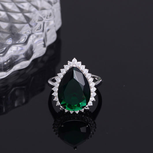 Anillo de Moda con Incrustaciones Europeo Americano