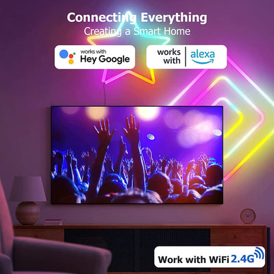 Controlador LED Inteligente RGB con Tira Neón y App Móvil