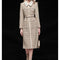 Vestido Interior Elegante de Tweed Francés con Encaje