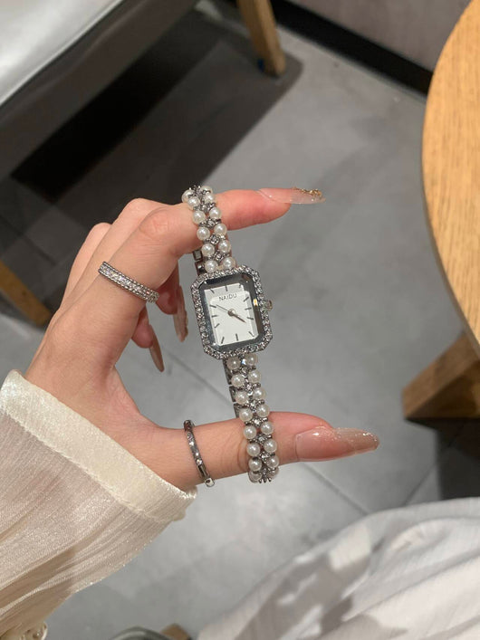 Reloj Pulsera de Perlas para Mujer - Elegancia Atemporal - Image 18