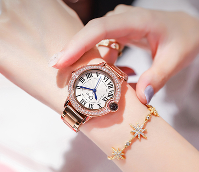 Reloj de Moda para Mujer con Banda de Acero y Micro-grabado de Diamantes - Image 8