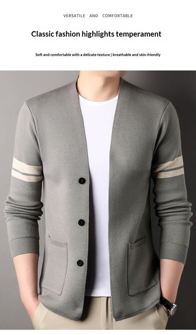 Suéter Versátil de Punto Liso para Hombre - Oficina y Casual - Image 17