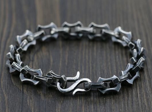 Pulsera de Plata 925 Estilo Vintage con Cierre Marinero Pesado - Image 2