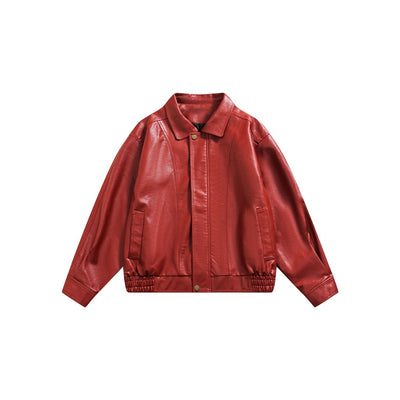 Chaqueta de Cuero Cropped para Hombre y Mujer - Estilo Urbano Moderno - Image 5