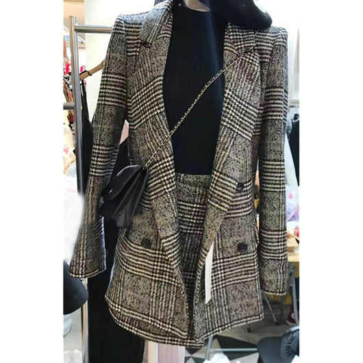 Conjunto de Falda y Blazer Slim Elegante con Aroma de Lujo - Image 6