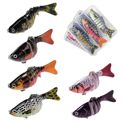 Kit de 3 Señuelos Artificiales Articulados para Pesca - Image 4