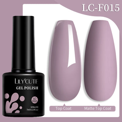 Set de Pegamento para Uñas con Brillo de Color Sólido - Image 50