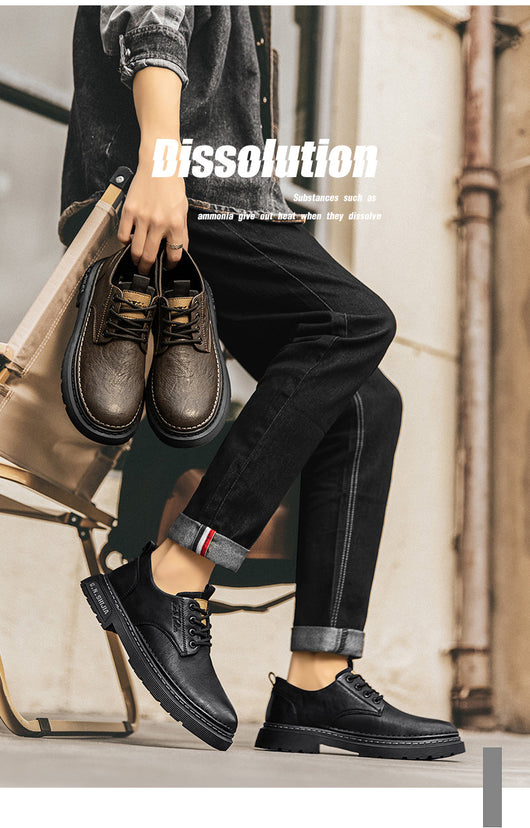 Botas Casuales de Cuero Transpirable para Hombre - Estilo Martin Verano - Image 15